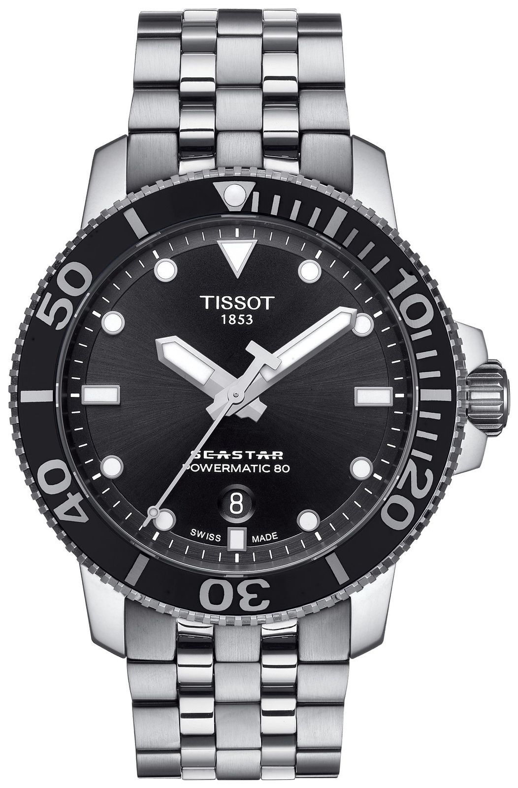 Tissot T1204071105100 Men’s Seastar 1000 Powermatic 80 Black Watch