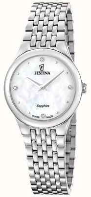 Festina Swiss Made Grace Quartz (29mm) Mother-of-Pearl Dial / Stainless Steel Bracelet F20096/1