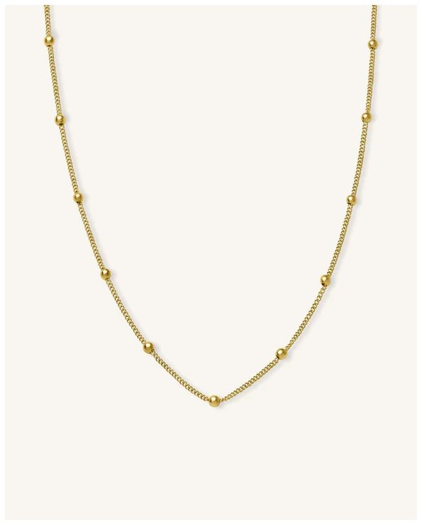 Rosefield Jewellery JDCHG-J057 Mini Dotted Necklace Gold