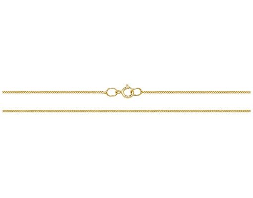 James Moore TH Ch181/18 9k Yellow Gold Curb Chain 18 Jewellery