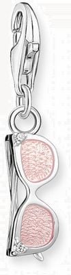 Thomas Sabo Charm Club Pink Enamel Sunglasses Silver Pendant 2027-041-9