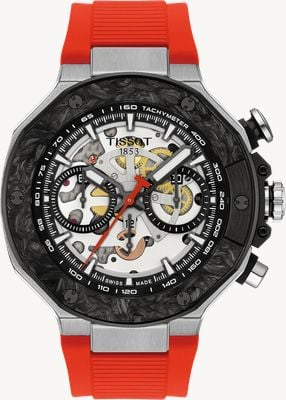 Tissot T-Race MotoGP 2026 Limited Edition (45mm) Skeleton Dial / Red Rubber Strap T1414622705100