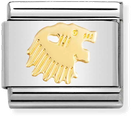 Nomination Classic Leo 18ct Gold & Steel Charm 030104/05