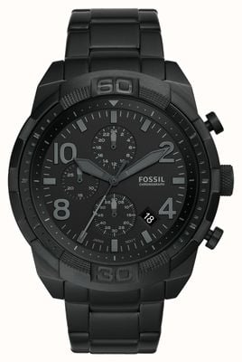 Fossil Men's Bronson | Black Dial | Black Stainless Steel Bracelet FS5712