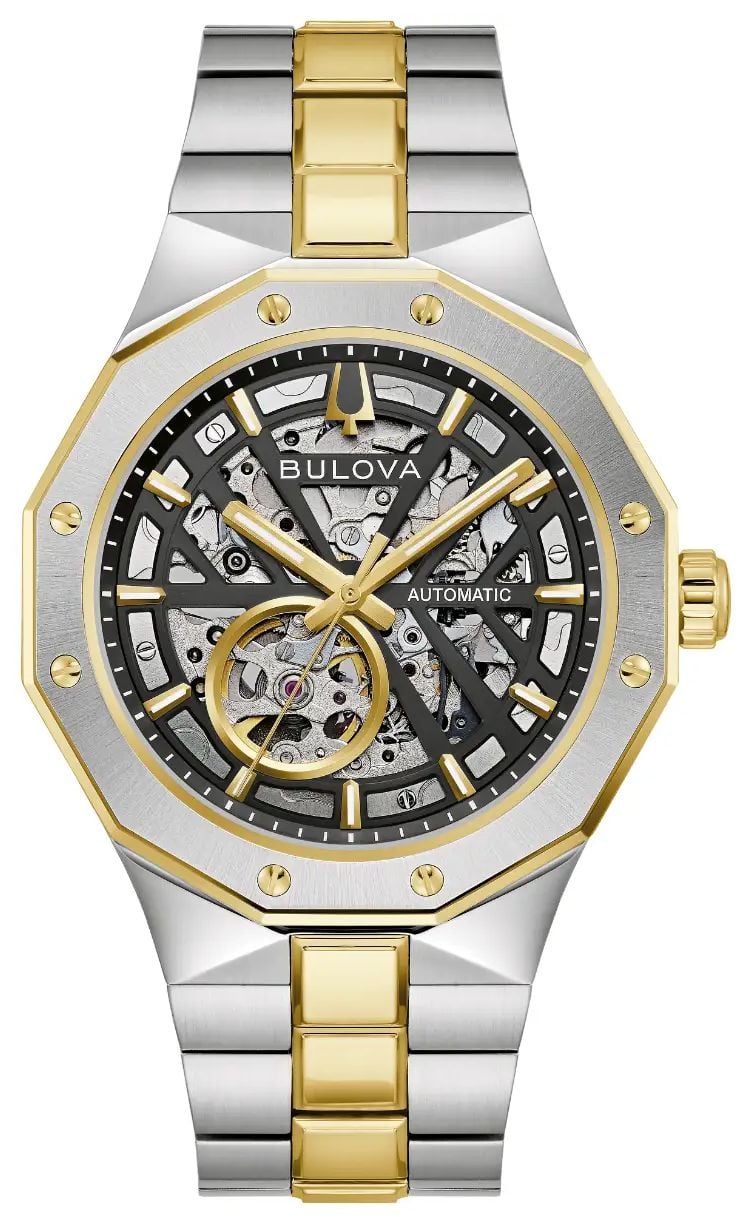Bulova 98A339 Prestige Automatic (42mm) Black Skeleton Dial Watch