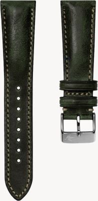 Duckworth Prestex Dark Green Horween Genuine Leather Strap - 20mm Watch HORWEEN-DARKGREEN-20