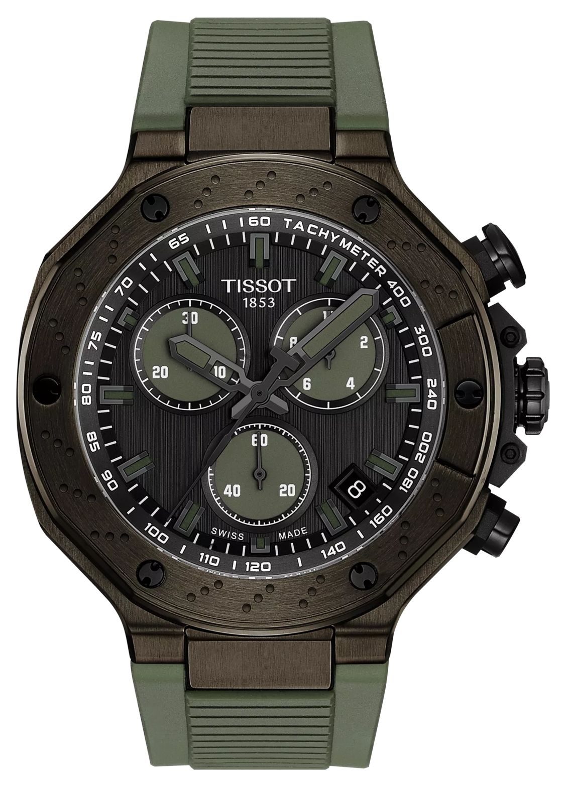 Tissot T1414173706102 T-Race Chronograph (45mm) Black Dial Watch