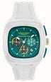 Aston Martin Aramco Formula One™ Team OVR W Quartz Chronograph (44mm) Podium Green Dial / White Silicone Strap MTFO1F502
