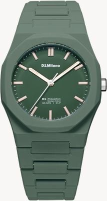 D1 Milano Polycarbon Green Legacy (40.5mm) Green Dial / Green Polycarbonate Strap PCBJ42