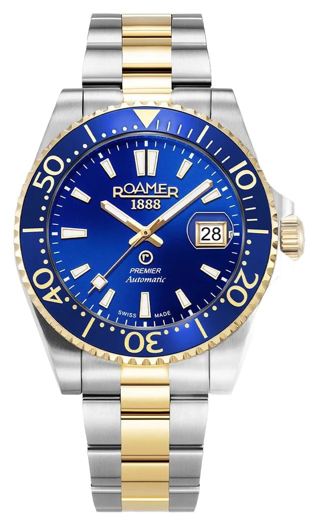 Roamer 986983 47 45 20 Premier Automatic (42mm) Blue Sunray Watch