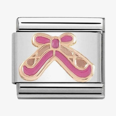 Nomination Ballet Shoes With Pink Enamel Charm 430203/02