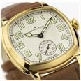 Hamilton American Classic Cushion Mechanical (30mm) Sandblasted Beige Dial / Brown Leather Strap Watch H36139520 - alternate view 7