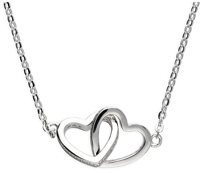 James Moore H6943/S Sterling Silver Interlinked Heart Jewellery