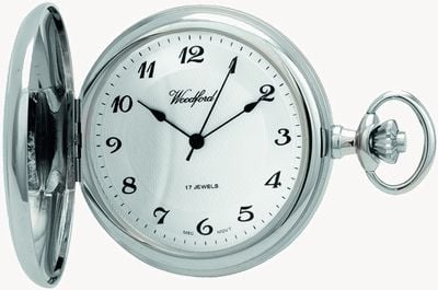Woodford | Full Hunter | Chrome Plated | Pocket Watch | 1027