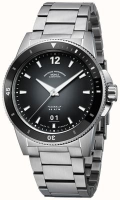 Mühle Glashütte Sportivo Big Date Automatic (42.5mm) Black Fumé Dial / Stainless Steel Bracelet M1-52-43-200-MB