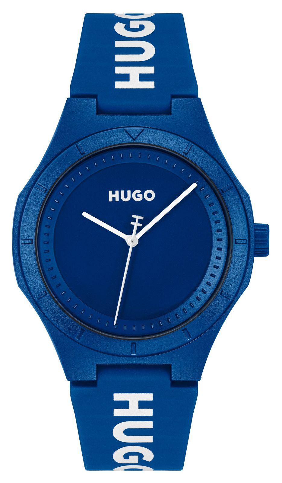 HUGO 1530414 #LIT (42mm) Blue Dial / Blue Silicone Strap Watch