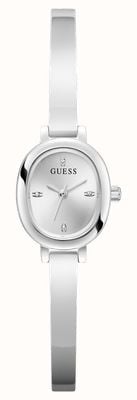 Guess PENELOPE Half-Bangle (21mm) Silver Sunray Dial / Stainless Steel Bracelet GW0924L1