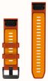 Garmin QuickFit Bands (22mm) Autumn Orange/Spark Orange Silicone with Black Hardware - Strap Only 010-14507-03 - alternate view 2