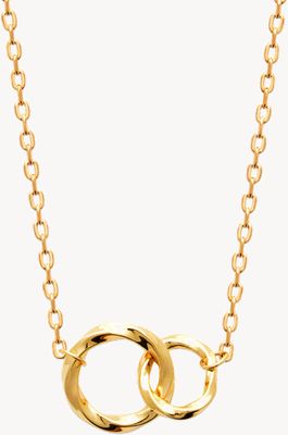 Burren Jewellery 18k Gold Plated Circular, Twist Necklace N1730