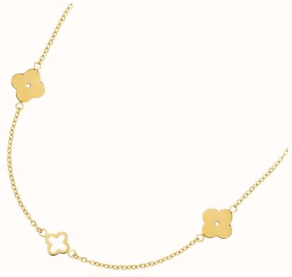 D.LOUISE Multi Clover Gold Plated Necklace SKN-35