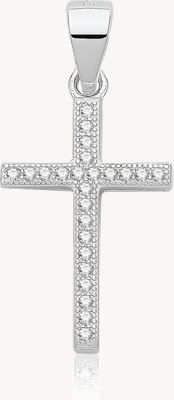 Stering Silver CZ Cross Pendant Only G61140