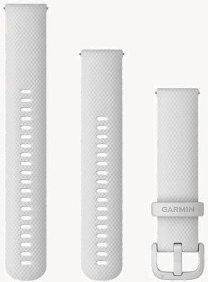 Garmin Quick Release Strap (20mm) White Silicone / White Hardware - Strap Only 010-13021-01