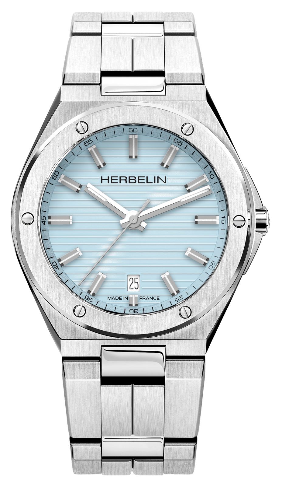 Herbelin 12245B25 Cap Camarat Quartz (40.5mm) Light Blue Watch
