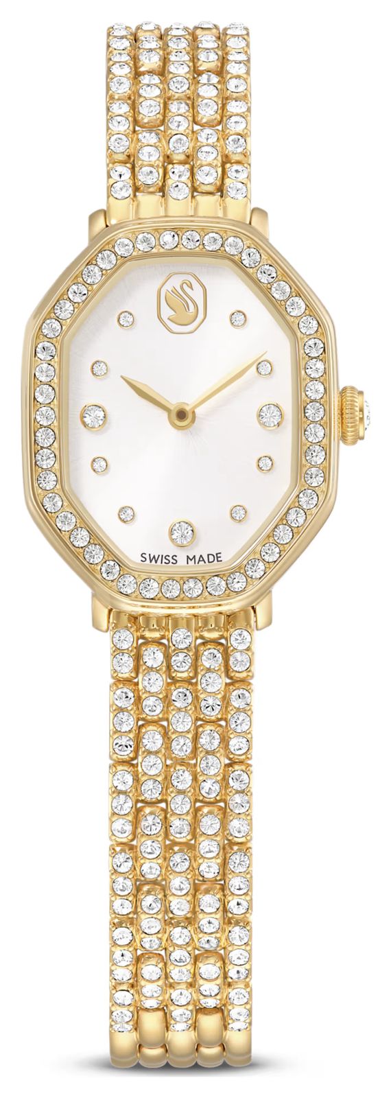 Swarovski 5749453 Dextera Octagon (23mm) Silver Sunray Dial Watch