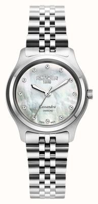 Roamer Cassandra Diamond (31mm) White Mother-of-Pearl Dial / Stainless Steel Bracelet 626847 41 89 20