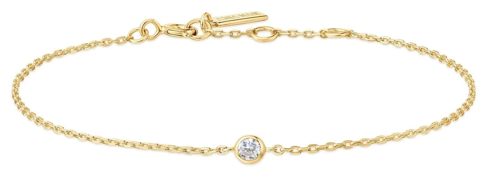 Ania Haie B062-01G Ladies Gold Sparkle Bezel Bracelet Jewellery