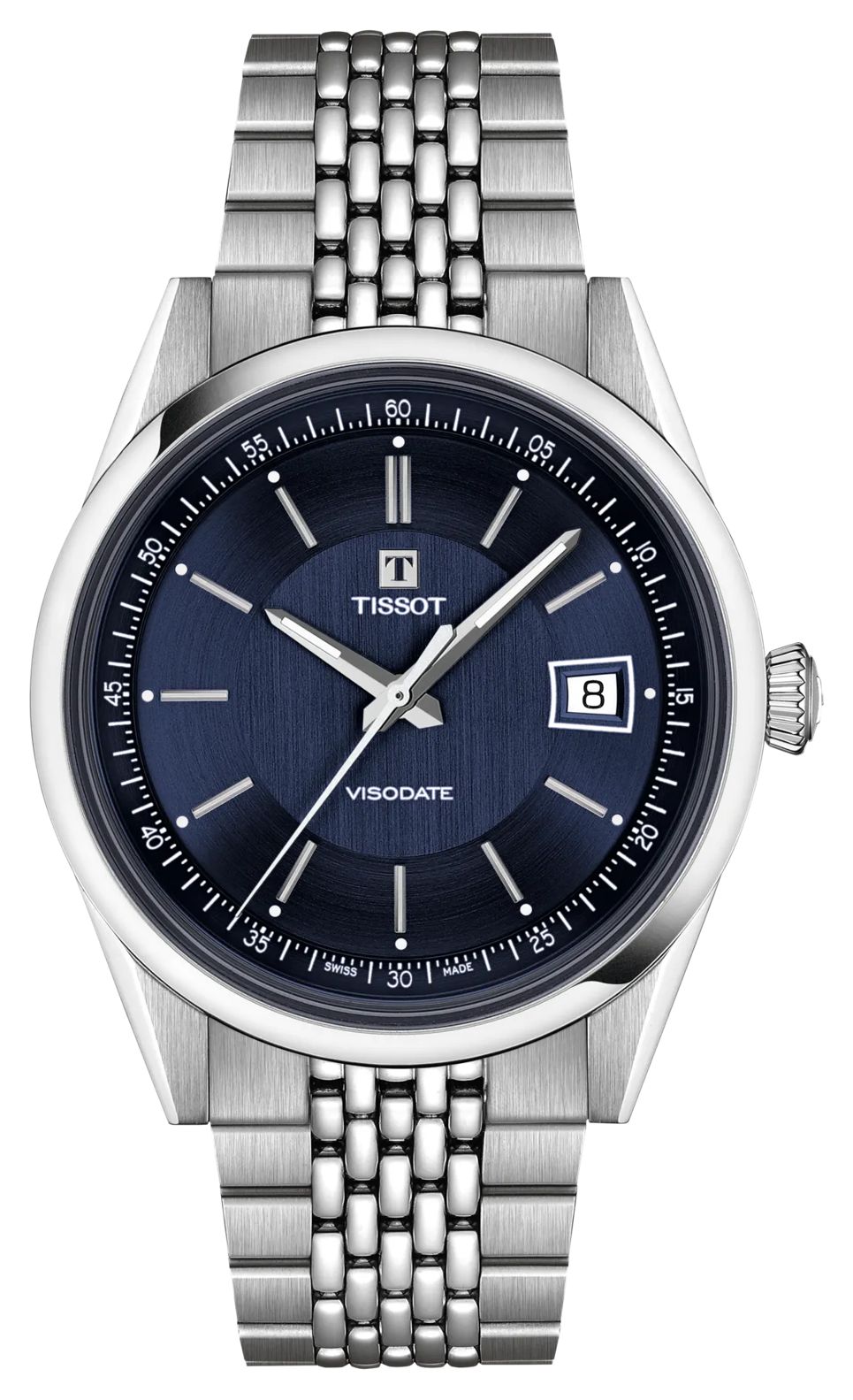 Tissot T1574071104100 Visodate Powermatic 80 (39mm) Deep- Watch