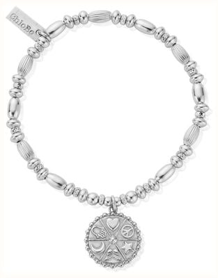 ChloBo Limited Edition 'Happy Soul' 20 Year Anniversary Bracelet - 925 Sterling Silver SBEXC20YEAR