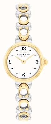 Coach Iris Two-Hand Quartz (22.5mm) White Dial / Two-Tone Stainless Steel Bracelet 14504653