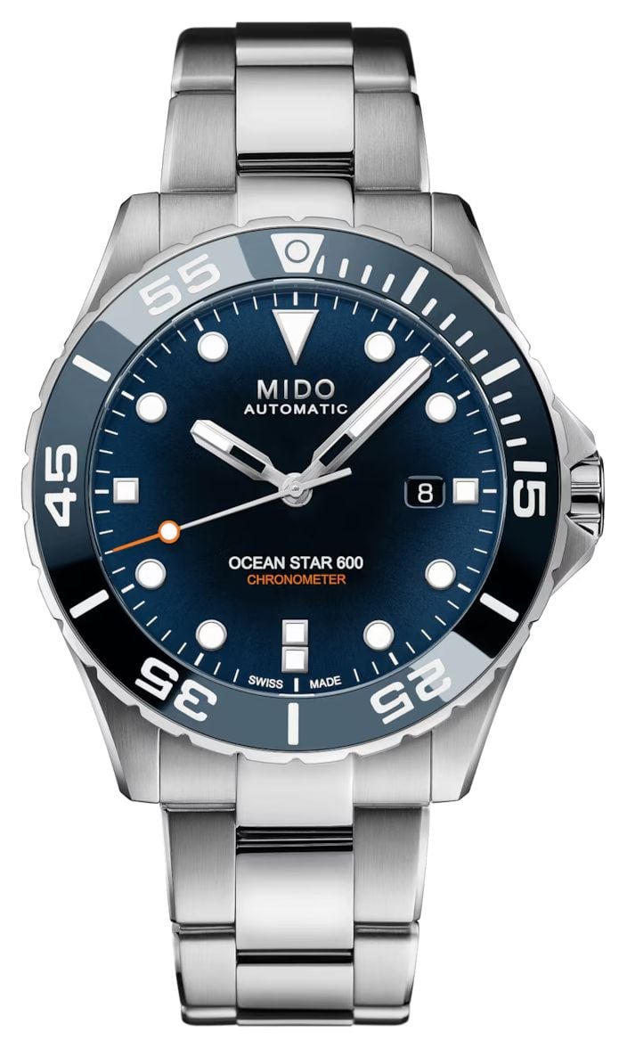 MIDO M0266081104101 Ocean Star 600 Chronometer (43.5mm) Blue Watch