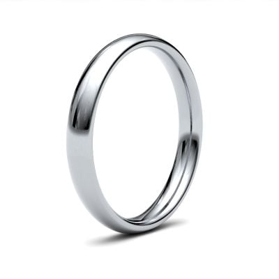 James Moore Wedding Ring  | 3mm | Medium | Size Traditional Court | AG_3LMC-9W AG_3LMC-9W