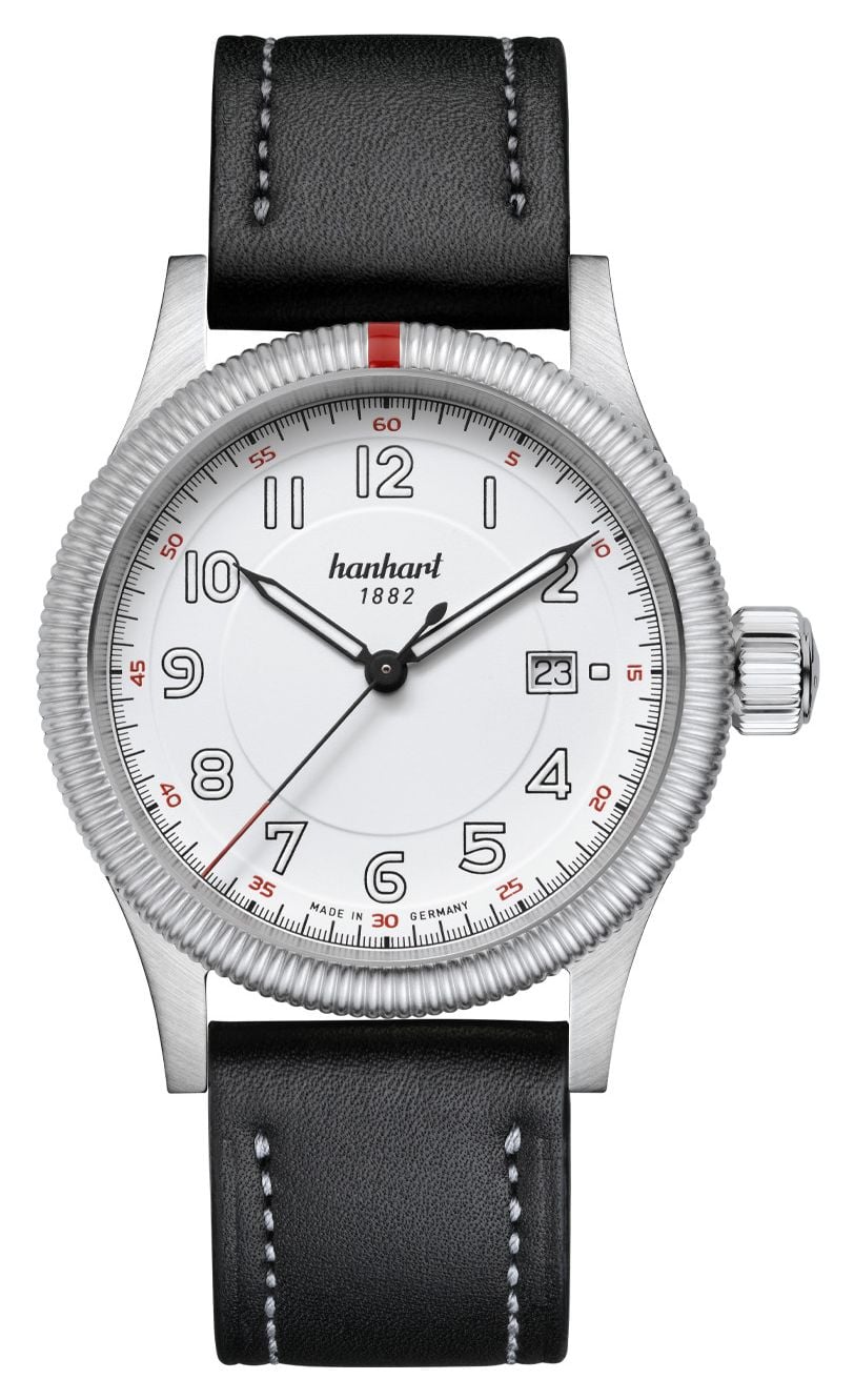 Hanhart 762.200-7010 PIONEER One Automatic (42mm) White Dial Watch