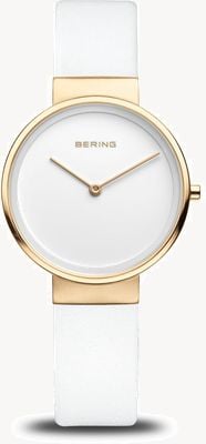 Bering Women's Classic (31mm) White Dial / White Leather Strap 14531-634