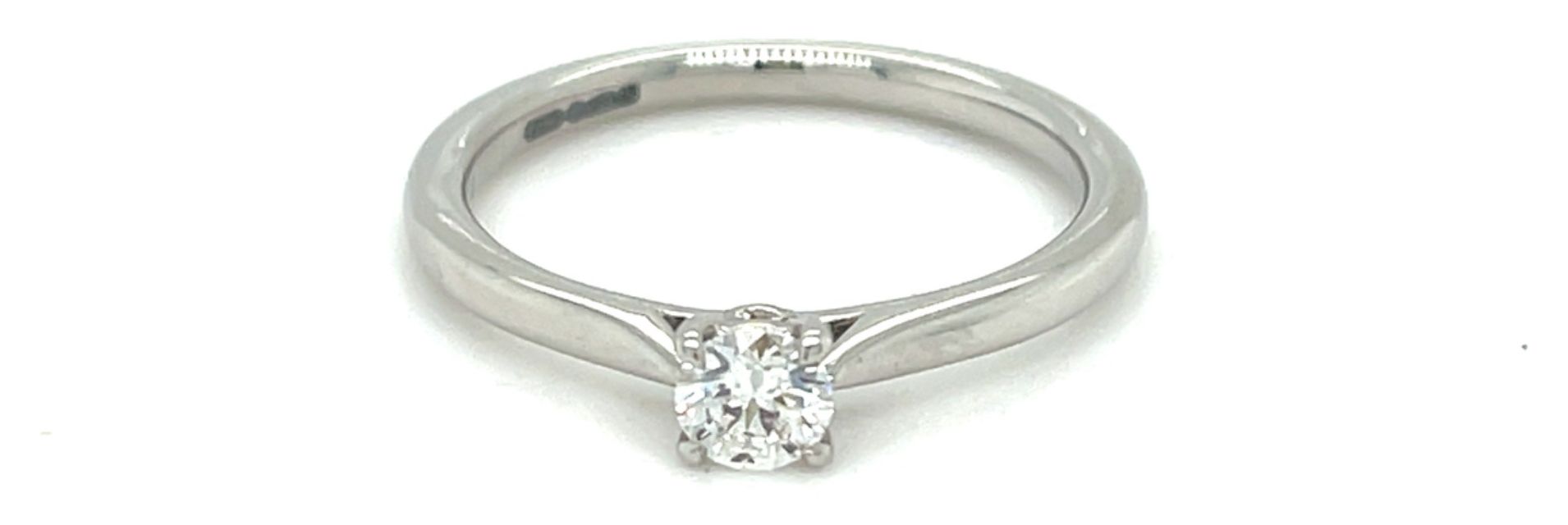 GEMEX J86863 Gemex Plat 0.23ct F single stone Vs2rbc Jewellery