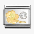 Nomination Classic Forget-Me-Knot Cubic Zirconia Charm 630301/04