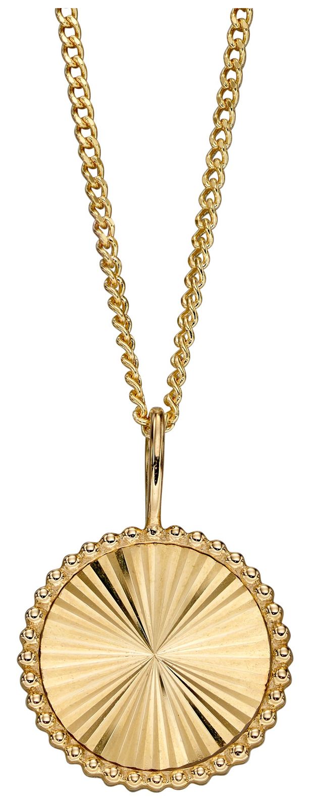 Elements Gold GP2265 9ct Yellow Gold Small Bead Bezel Jewellery