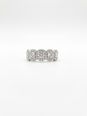 1.55ct Round Brilliant Natural Diamond Platinum Halo Five Stone Ring E94044