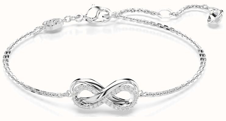 Swarovski Hyperbola bracelet, Infinity, White, Rhodium plated 5679664