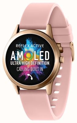 Reflex Active Series 31 Amoled Smart Calling Watch (35mm) Pink Silicone Strap RA31-2196