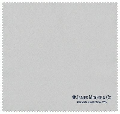 James Moore Jewellers Grey Logo Polishing Cloth J62029