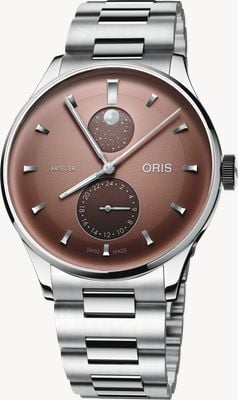 ORIS Artelier Complication Automatic (39.50mm) Chestnut Dial / Stainless Steel Bracelet 01 782 7811 4056-07 8 20 20