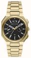 Armani Exchange Dual-Time Quartz (40mm) Black Dial / Gold PVD Stainless Steel Bracelet AX1476