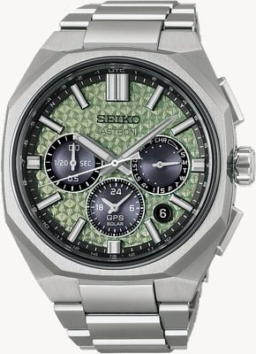 Seiko Astron GPS Solar 2026 Limited Edition (43.4mm) Crystal Green Dial / Titanium Bracelet HAB005J1