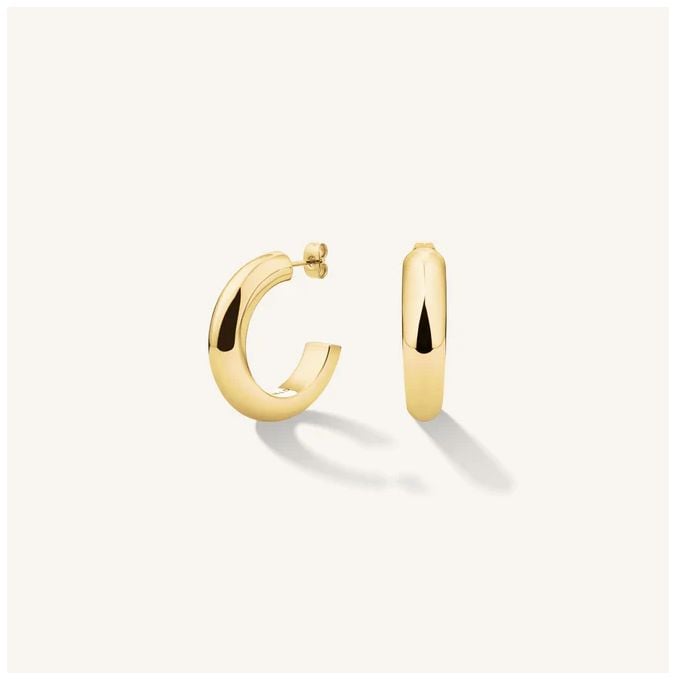 Rosefield Jewellery JEDSG-J803 Daily Solid Hoops Gold