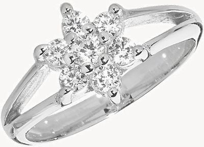 Treasure House Sterling Silver Babies Cz Ring Size C G7461/C