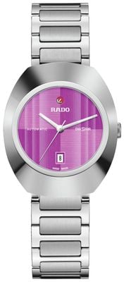 RADO DiaStar Original Automatic (30mm) Purple Brushed Dial / Stainless Steel Bracelet R12170333